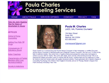 Tablet Screenshot of paulacharlescounseling.com